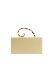 Raya Gold Vegan Leather Crossbody Bag
