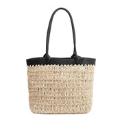 Lina Natural Straw Tote Bag