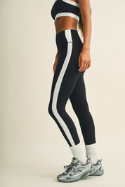 Side Contrast Block Legging