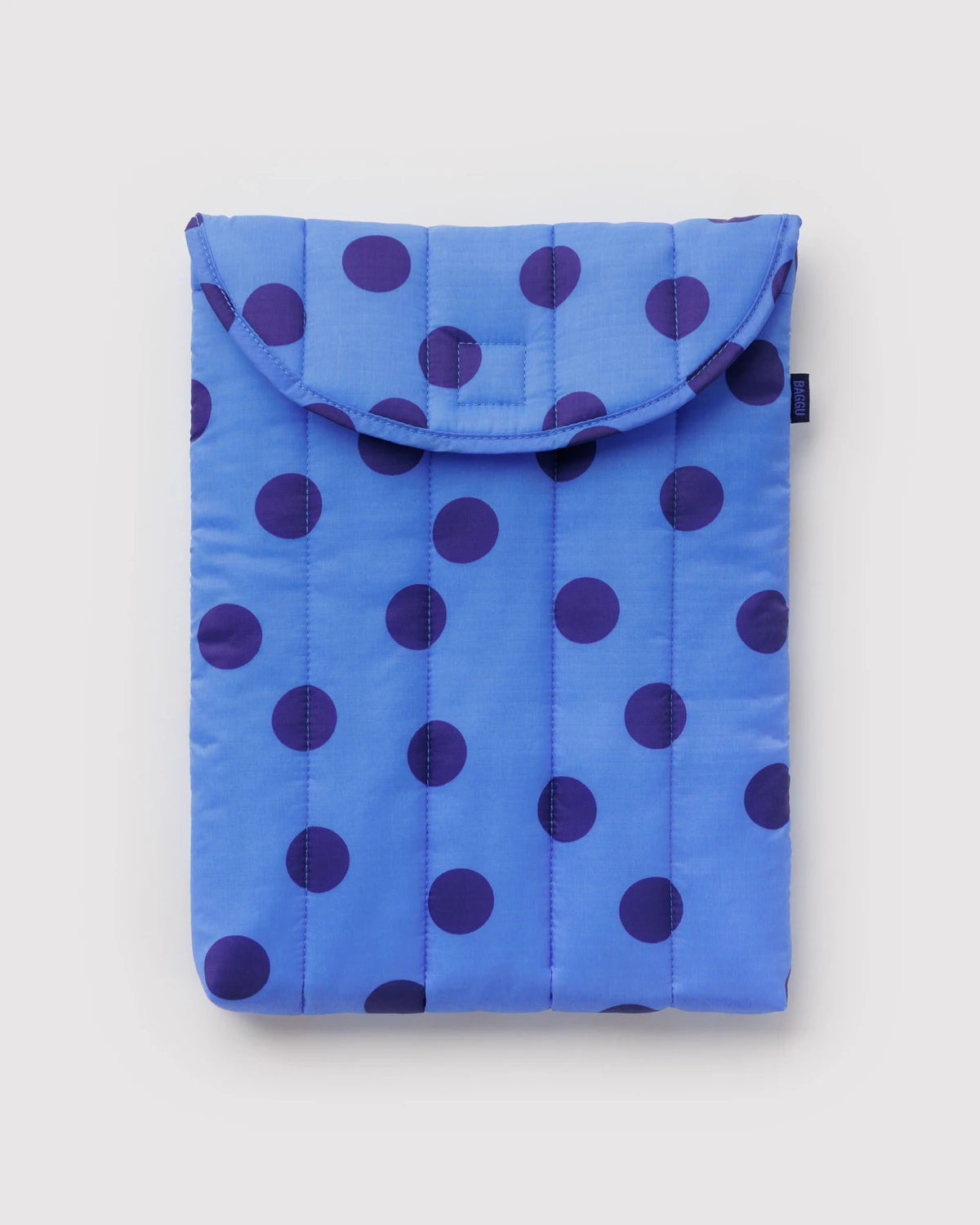BAGGU Blue Polka Dot Puffy Laptop Sleeve 13"/14"