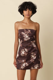 Marisol Floral Strapless Mini Dress