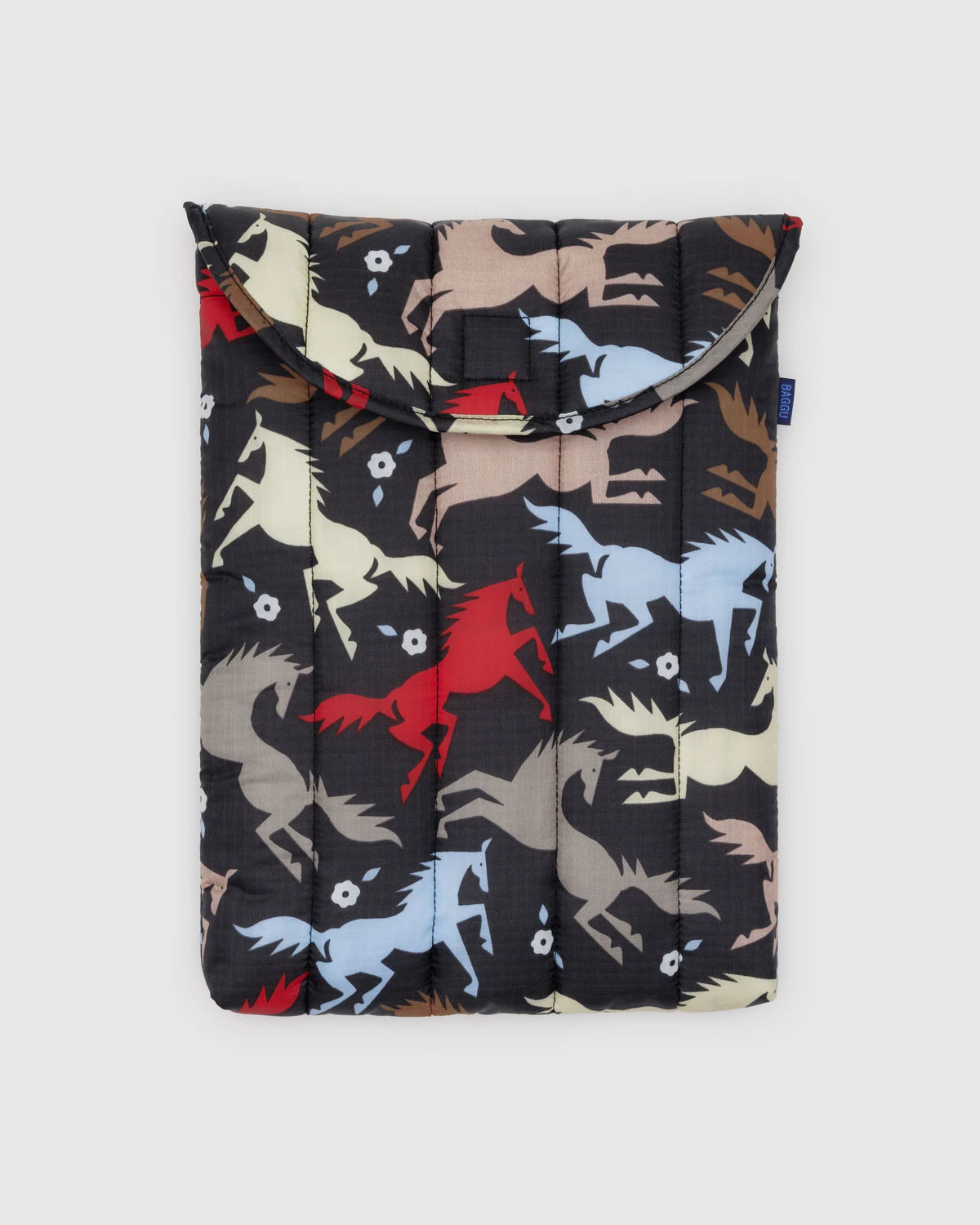Baggu Puffy Laptop Sleeve 13"/14" - Horse Cut-Outs