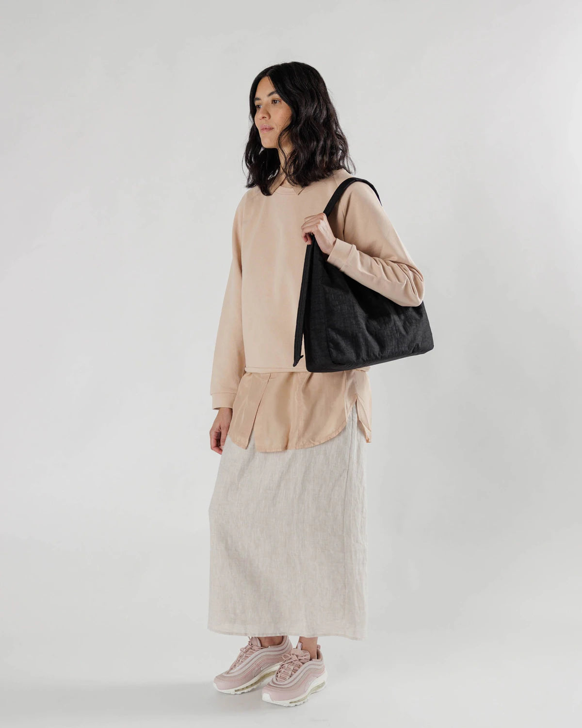 Baggu Nylon Shoulder Bag - Black