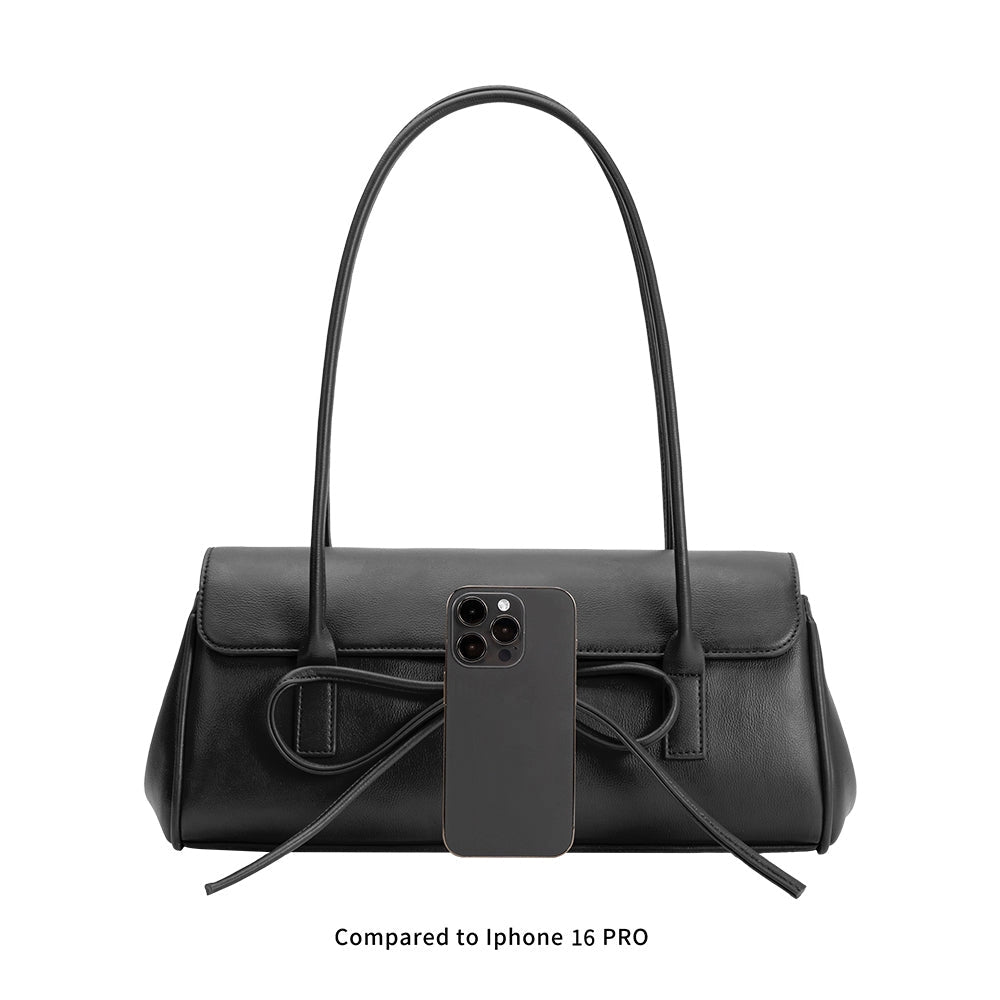 Bowie Black Recycled Vegan Shoulder Bag