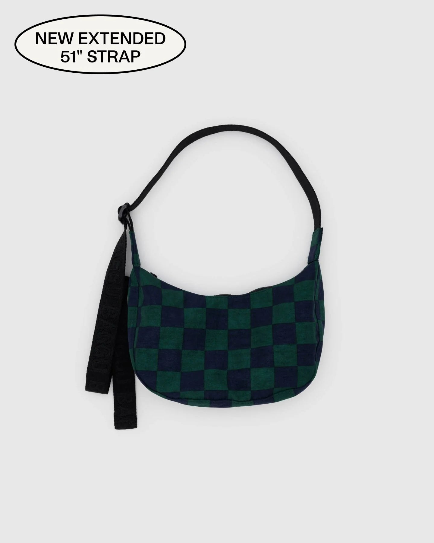 Baggu Small Nylon Crescent Bag - Navy Green