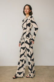 Abstract Terrace Pull On Pants