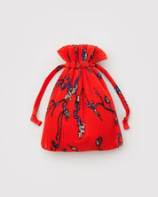 Pleated Baggu - Red Snapdragon