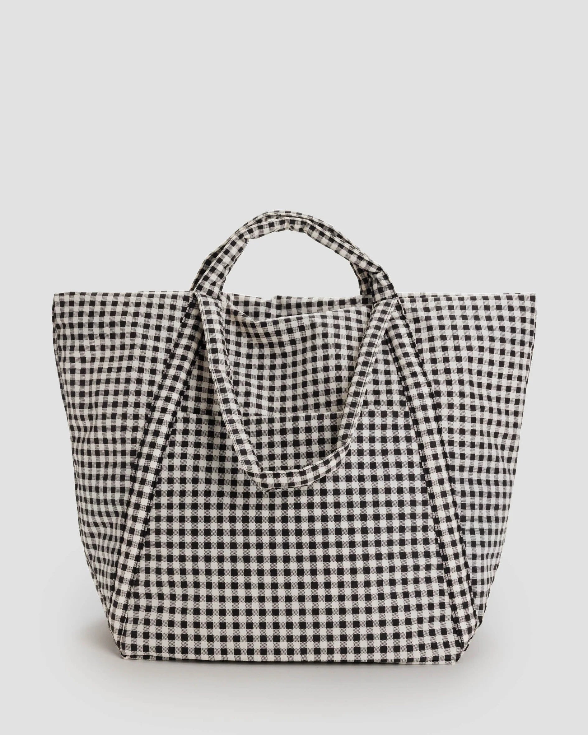 Baggu Travel Cloud Bag-Black & White Gingham | Collective Request 