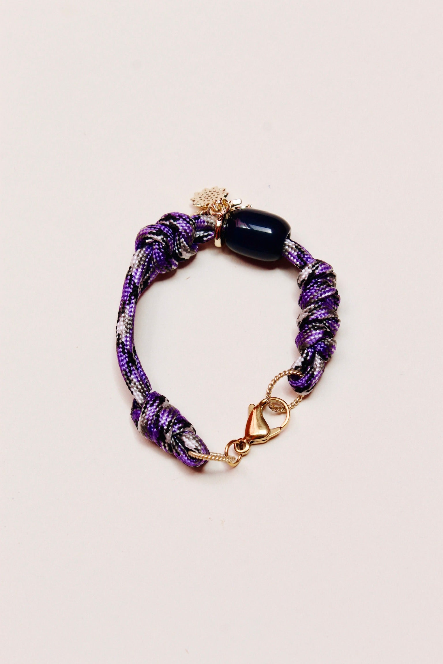 Happy Cord Purple Bracelet