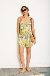 Isla Palma Tie Back Detail Romper
