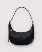 BAGGU Medium Recycled Leather Flat Crescent