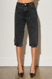 Ladies Cut Off Denim Shorts