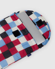 Baggu Puffy Laptop Sleeve 13"/14"- Painted Check
