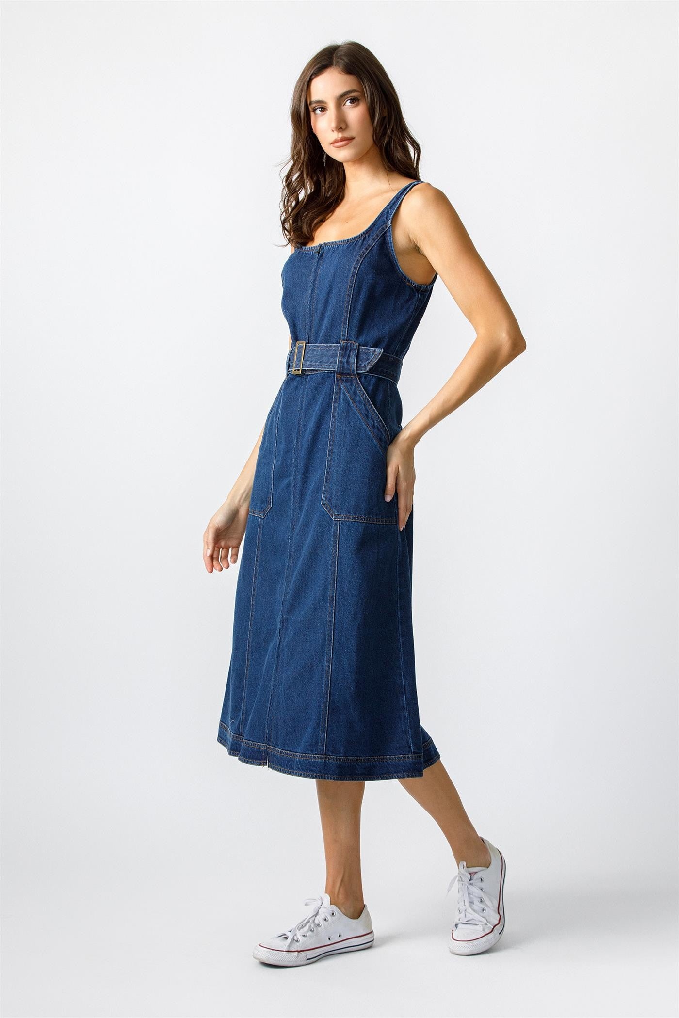 Denim Midi Dress