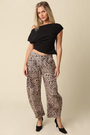 Elsie Leopard Barrel Pants