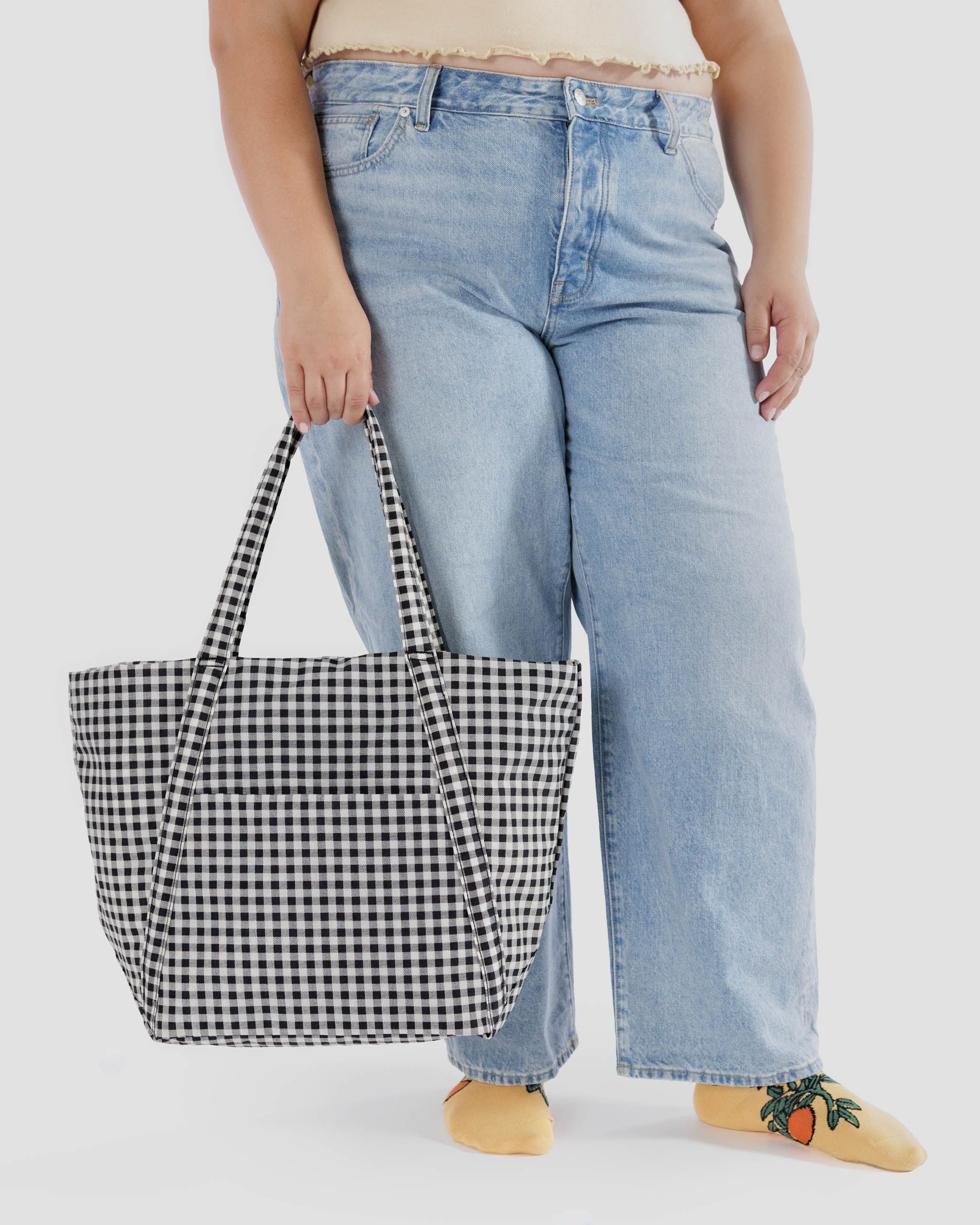 Baggu Cloud Bag - Black & White Gingham | Collective Request 