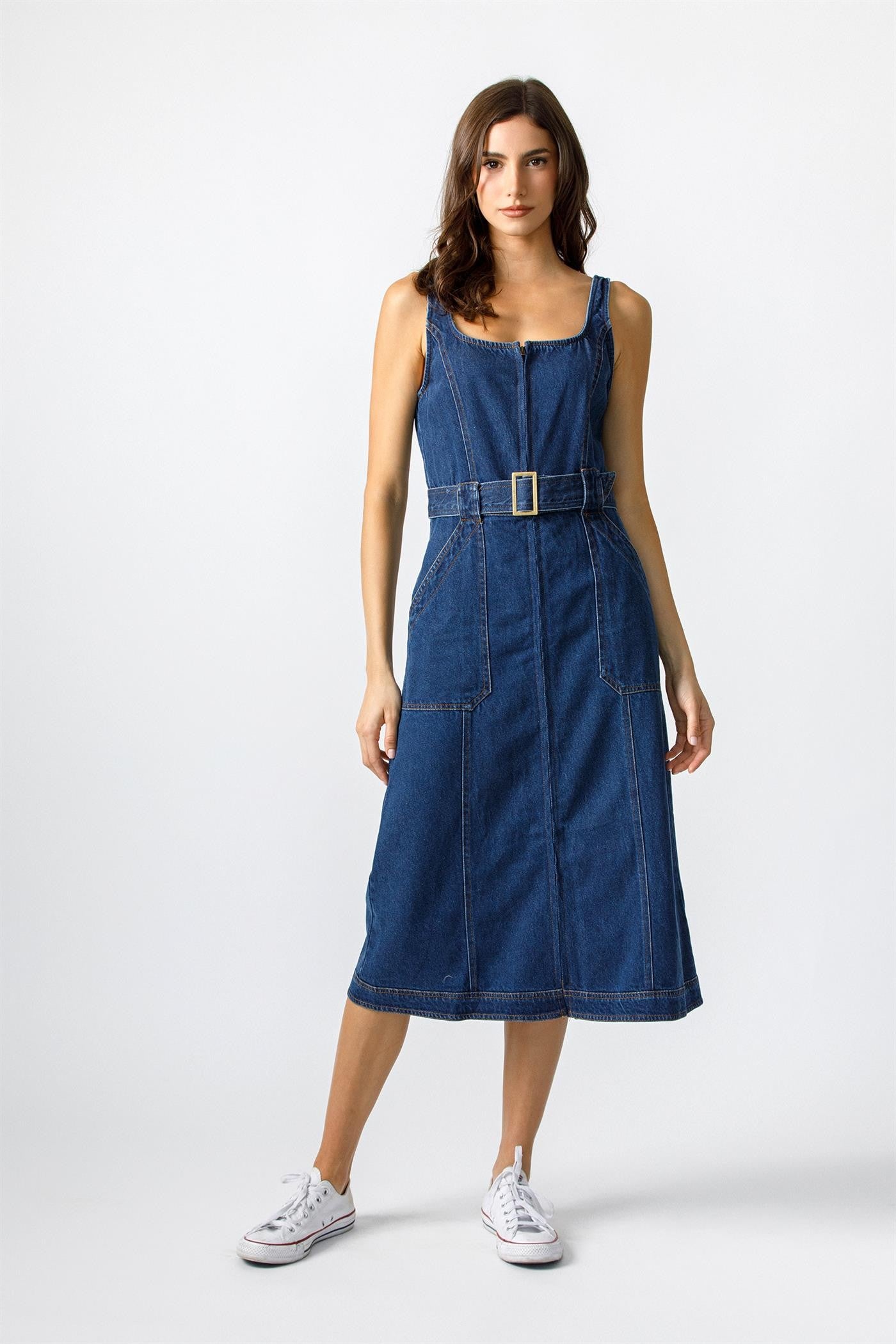 Denim Midi Dress