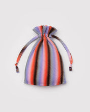 BAGGU Pleated Baggu- Gradient Stripe Poppy & Lilac