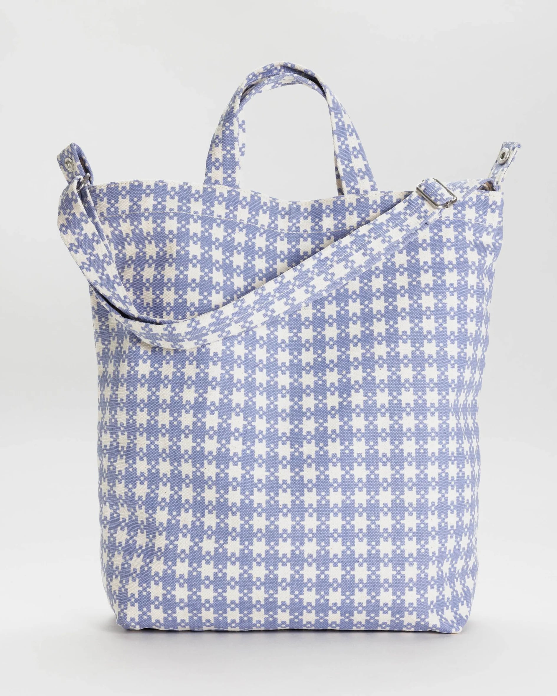 Baggu Duck Bag-Blue Pixel Gingham | Collective Request 