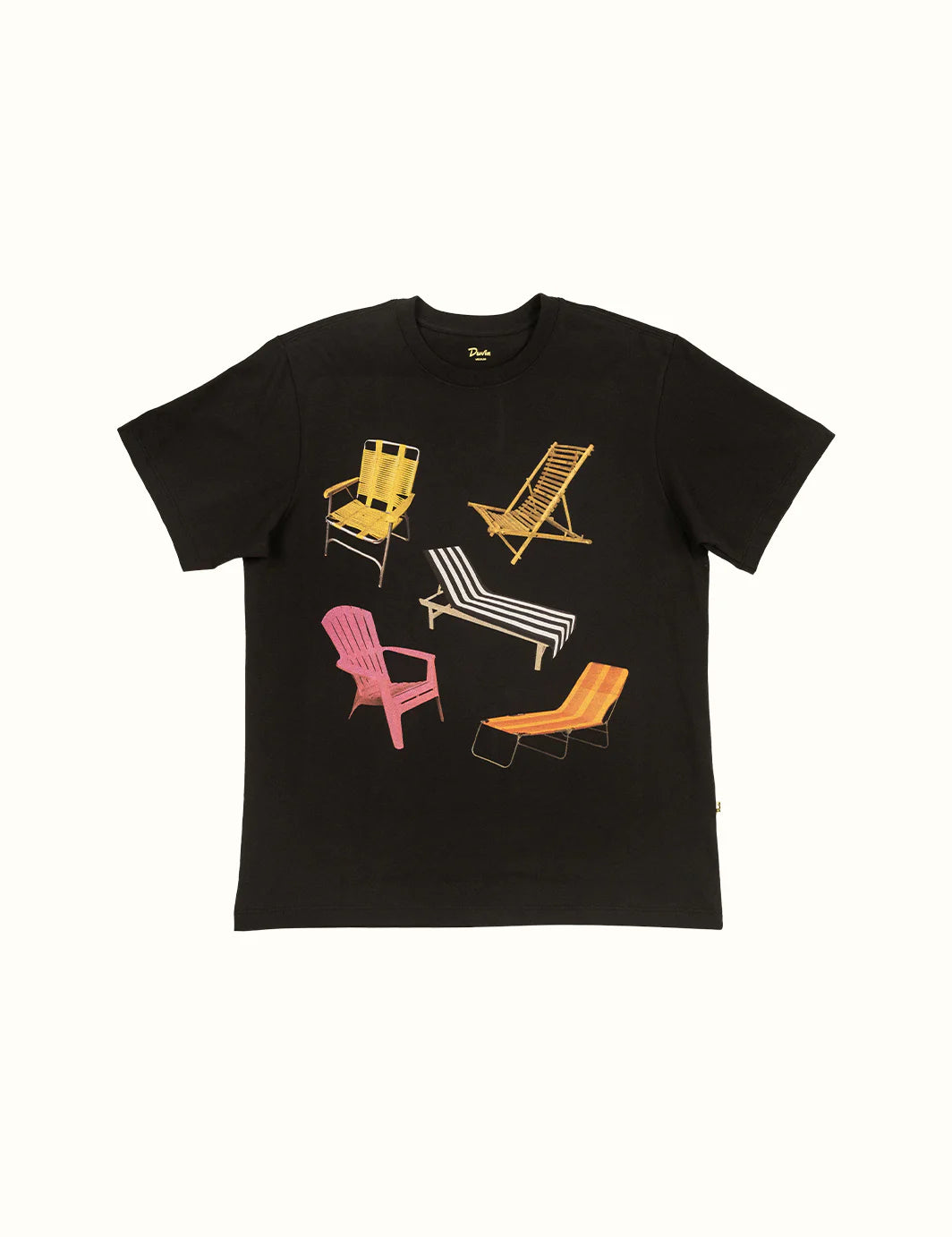 Duvin Beach Chairs Tee-Black | Collective Request 