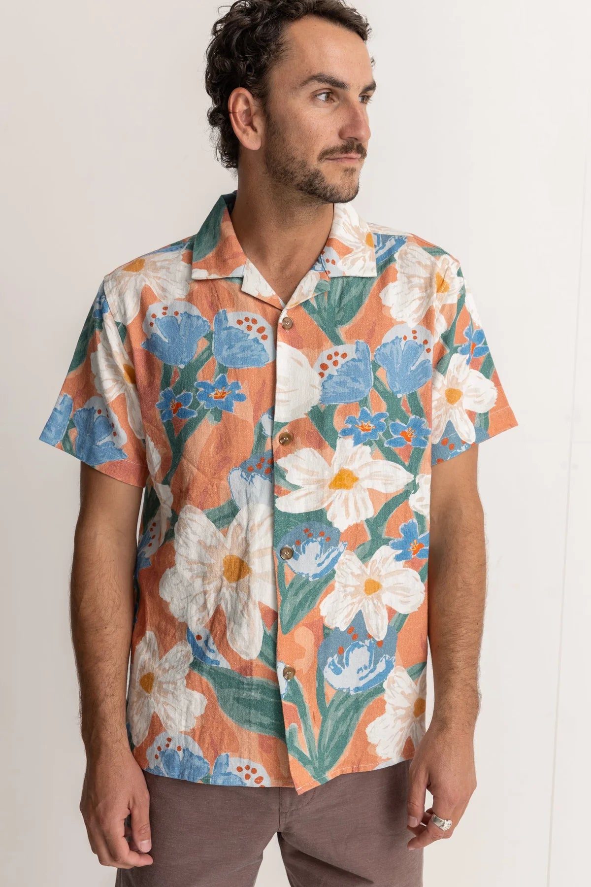 Lost Orchid Ss Shirt Melon | Men Collective