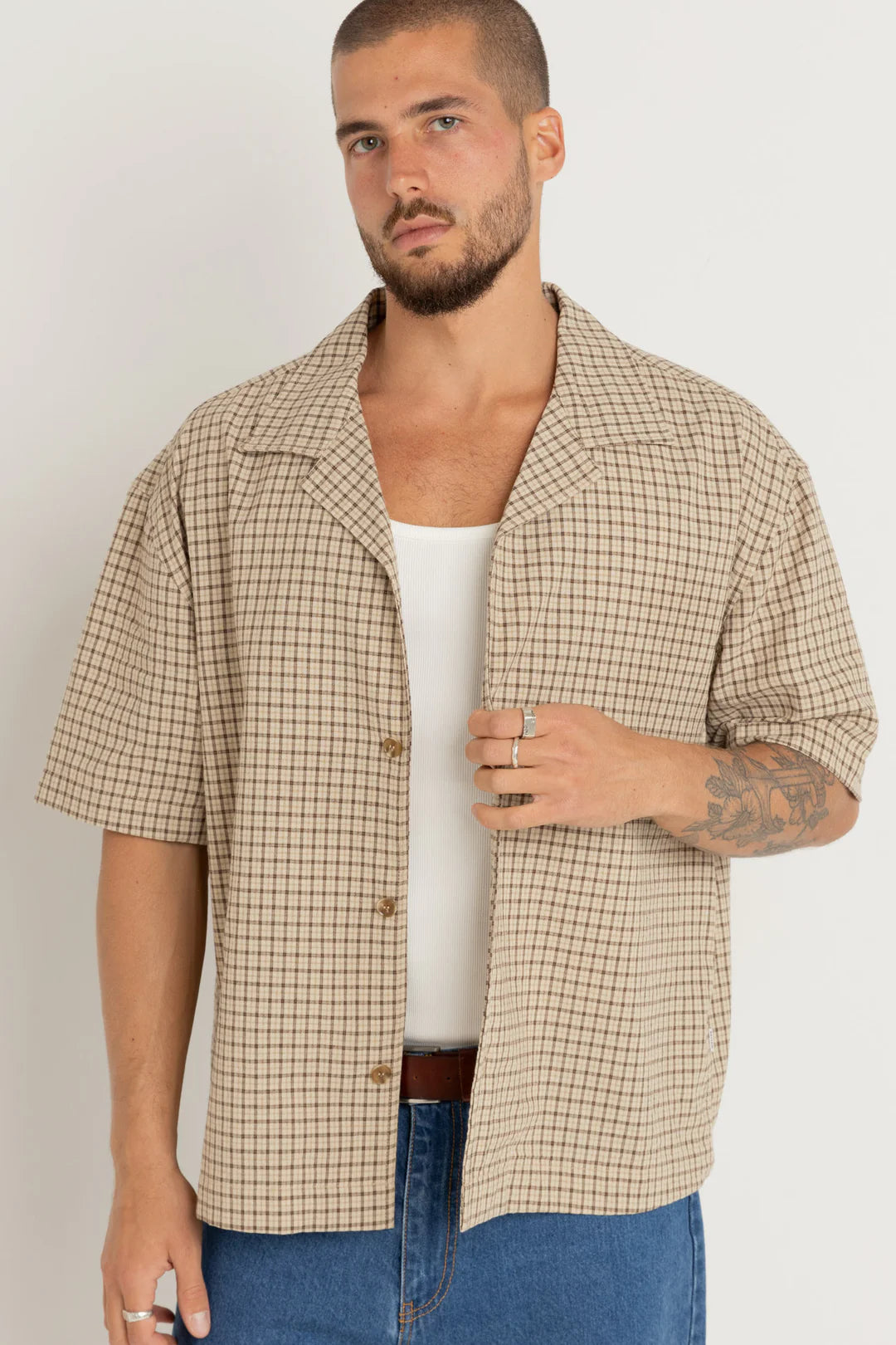 Rhythm Jeremy Check SS Shirt