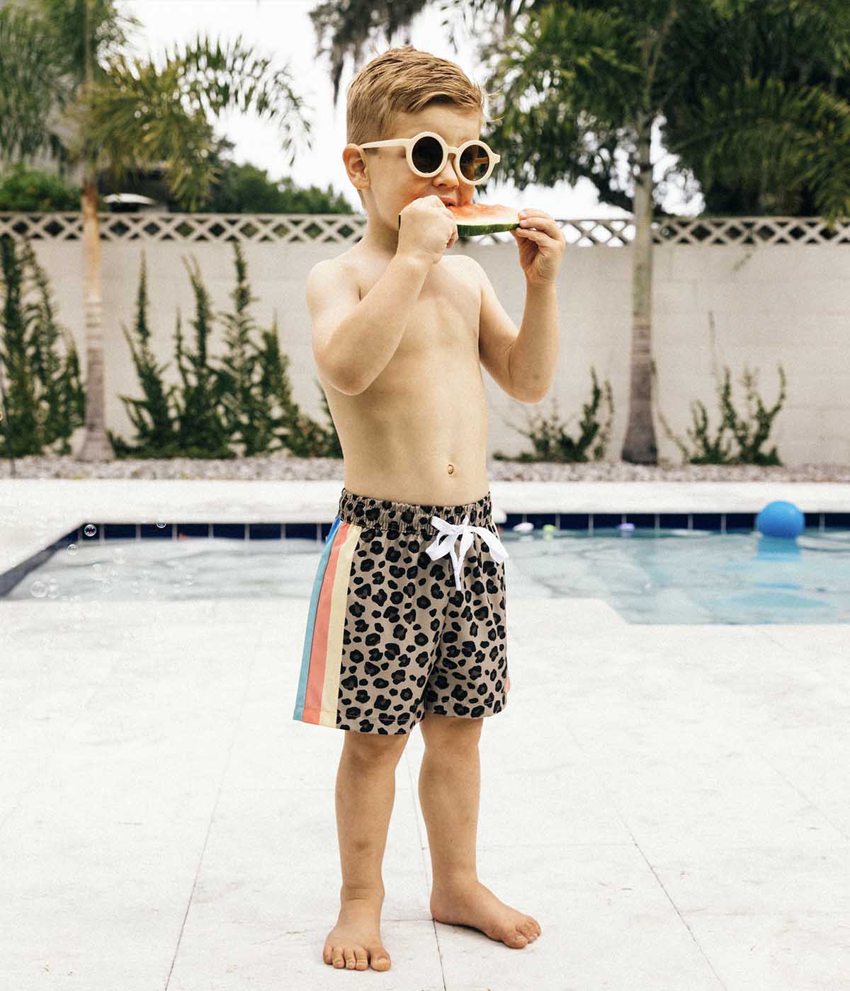 Duvin Cheetah Disco Swim Short - Kids | Men Collective