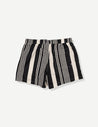 Duvin Multi Stripe Swim Short-Black | Collective Request 