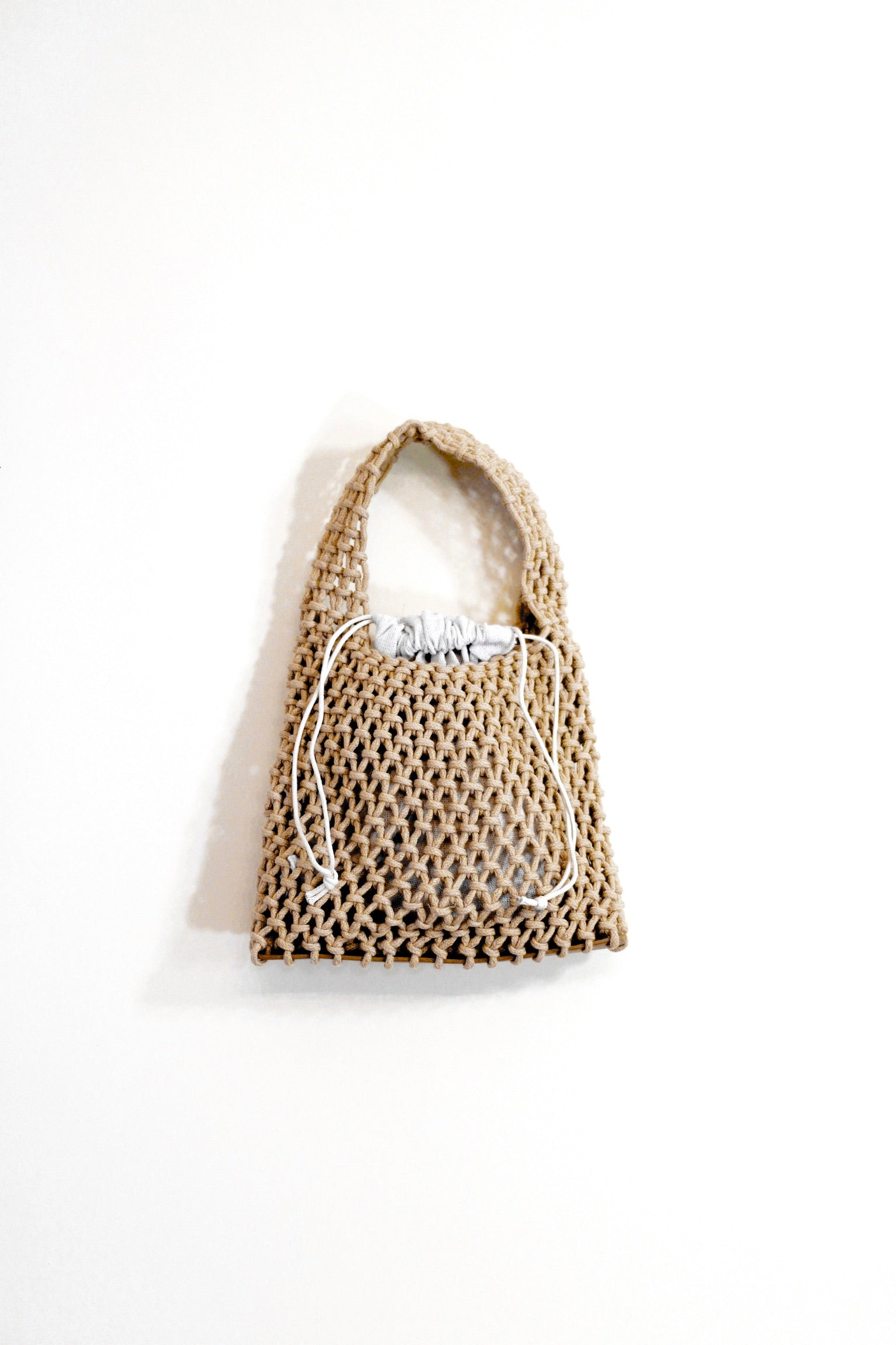Natural Crochet Woven Mesh Bag | Collective Request 