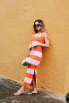 Pink Stripe Sweater Maxi Dress | Collective Request 