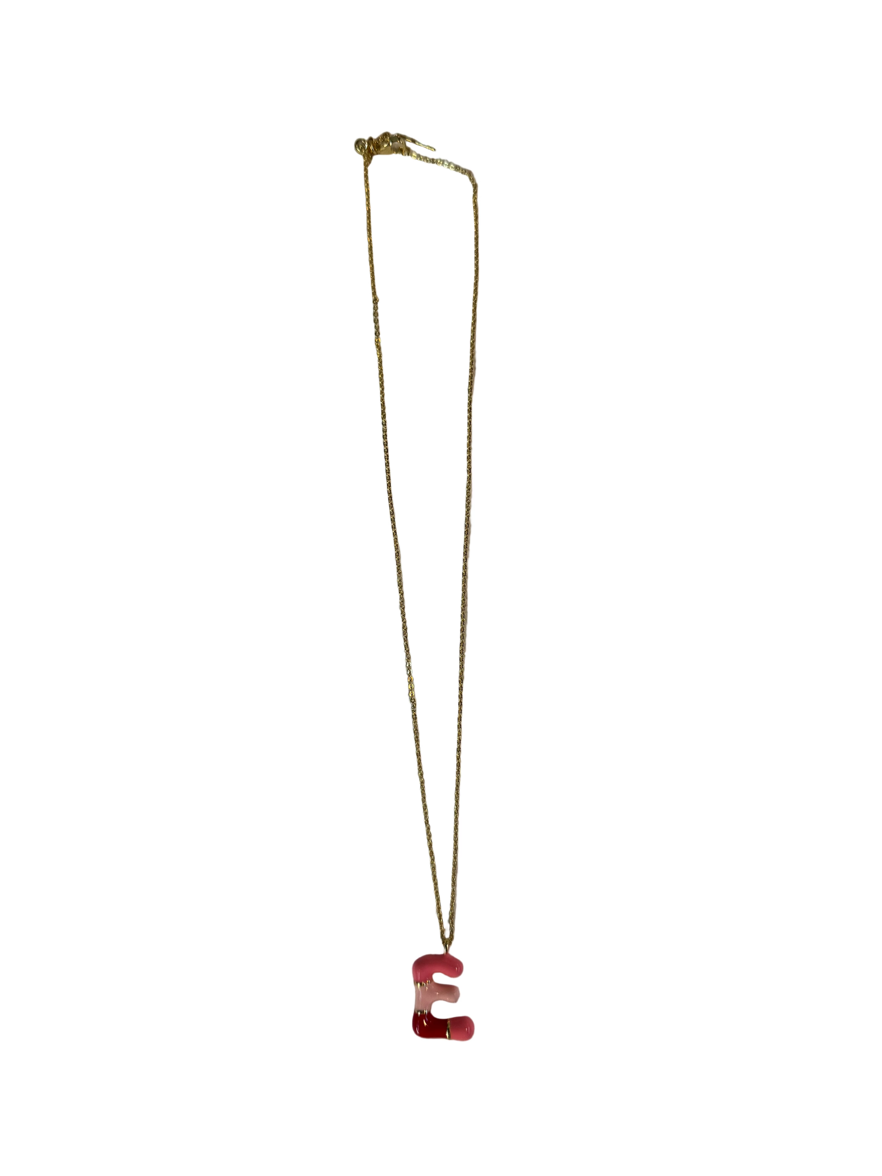 E Initial Letter Necklace
