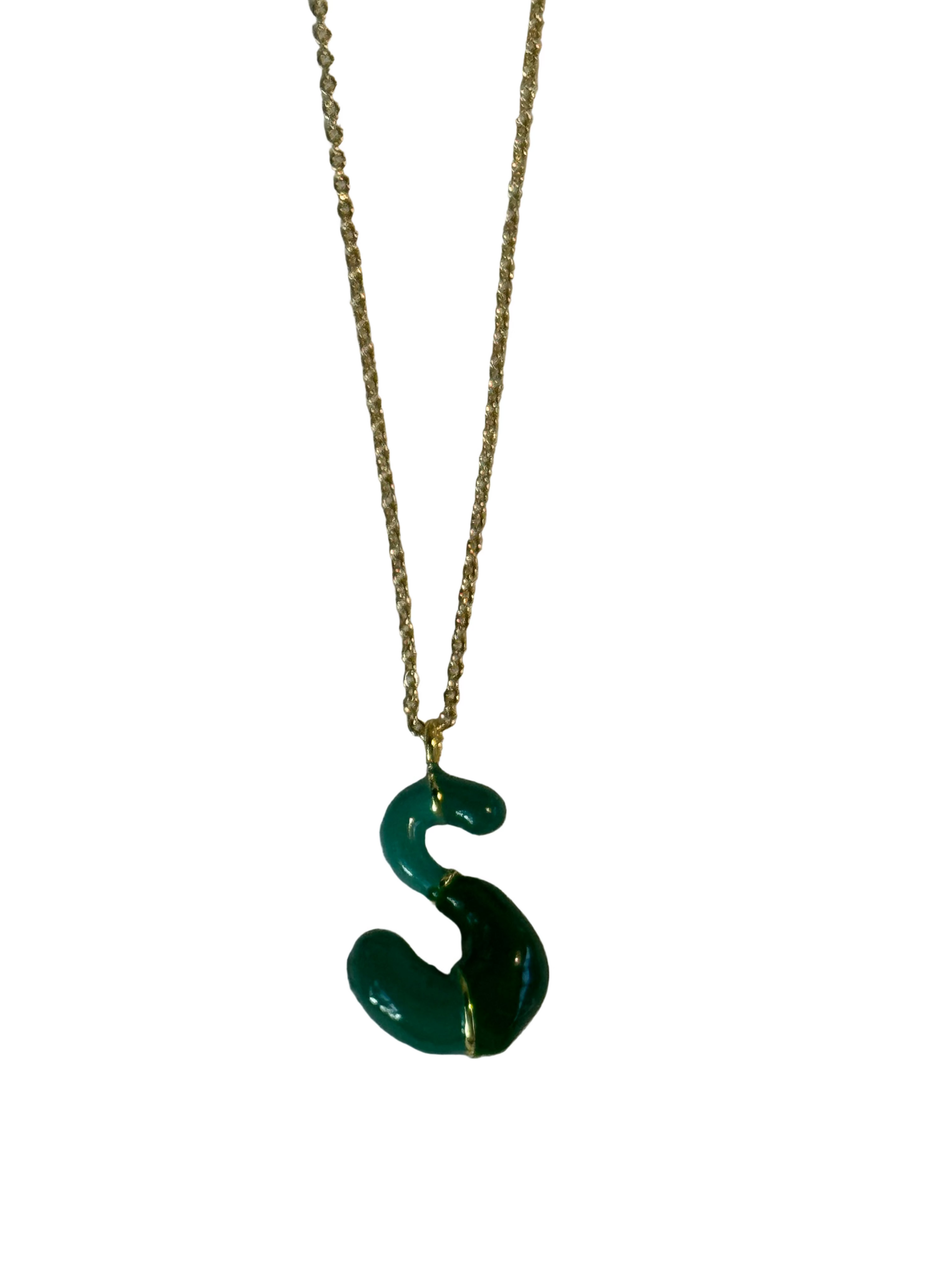 S Initial Letter Necklace