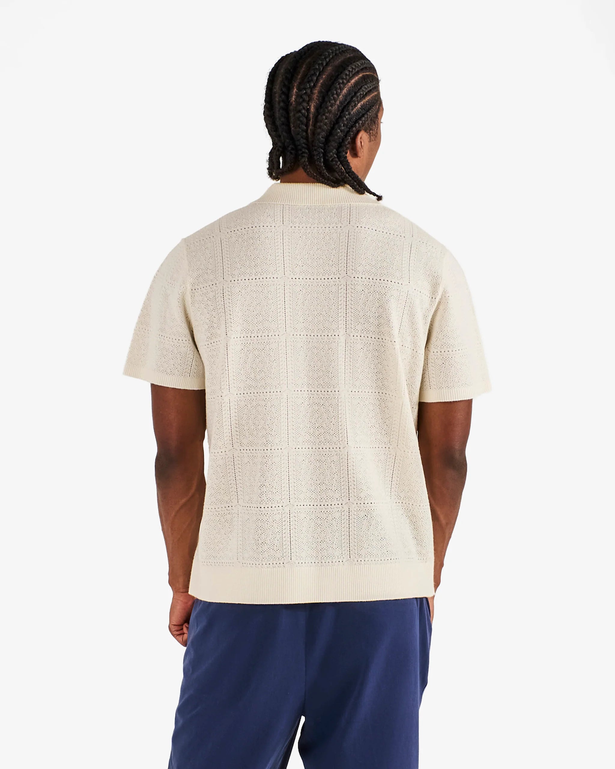 Malbon Resort Crochet Polo