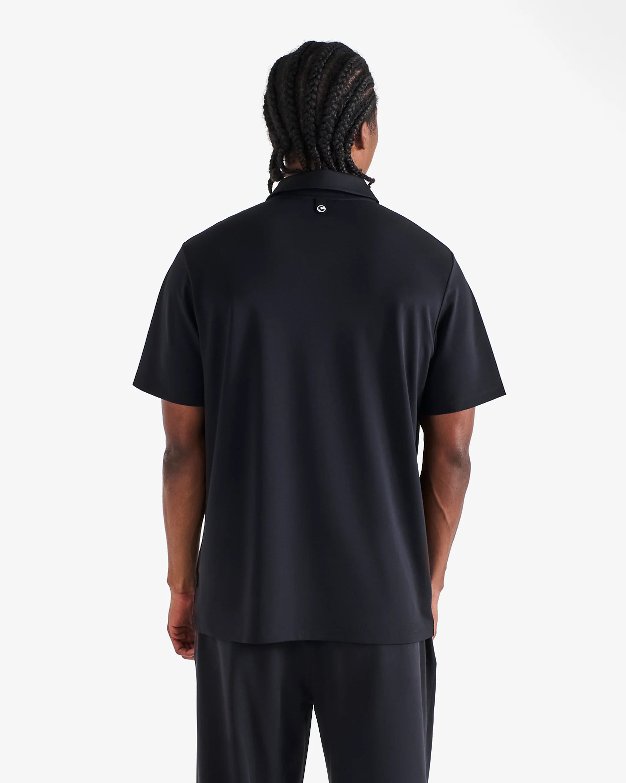 Malbon Black Fairway Polo
