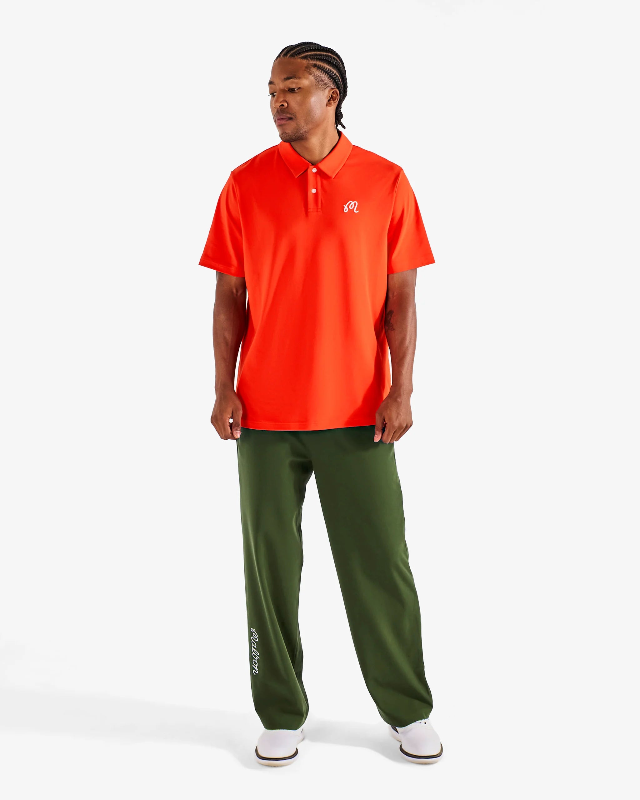 Malbon Grenadine Red Fairway Polo