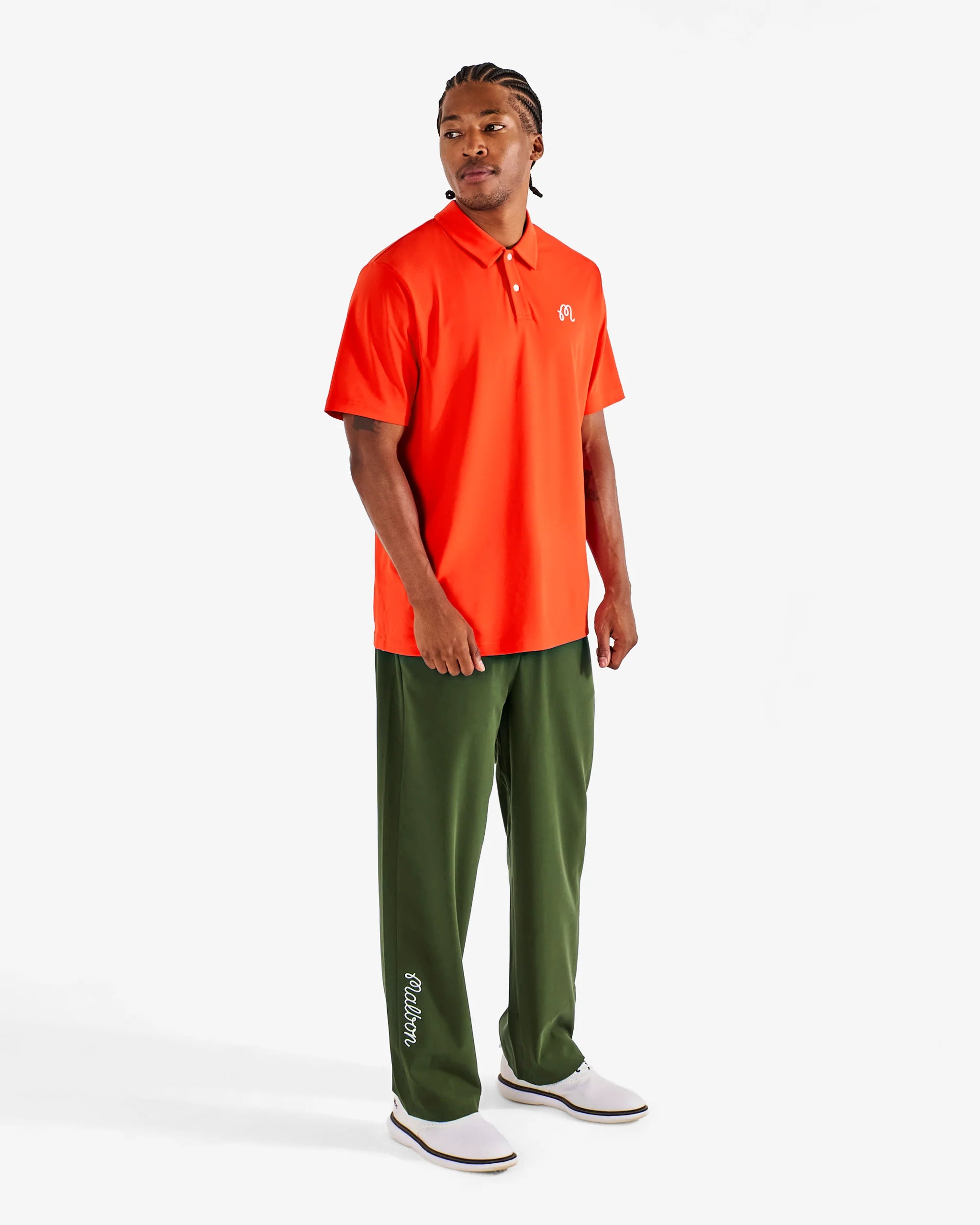 Malbon Grenadine Red Fairway Polo