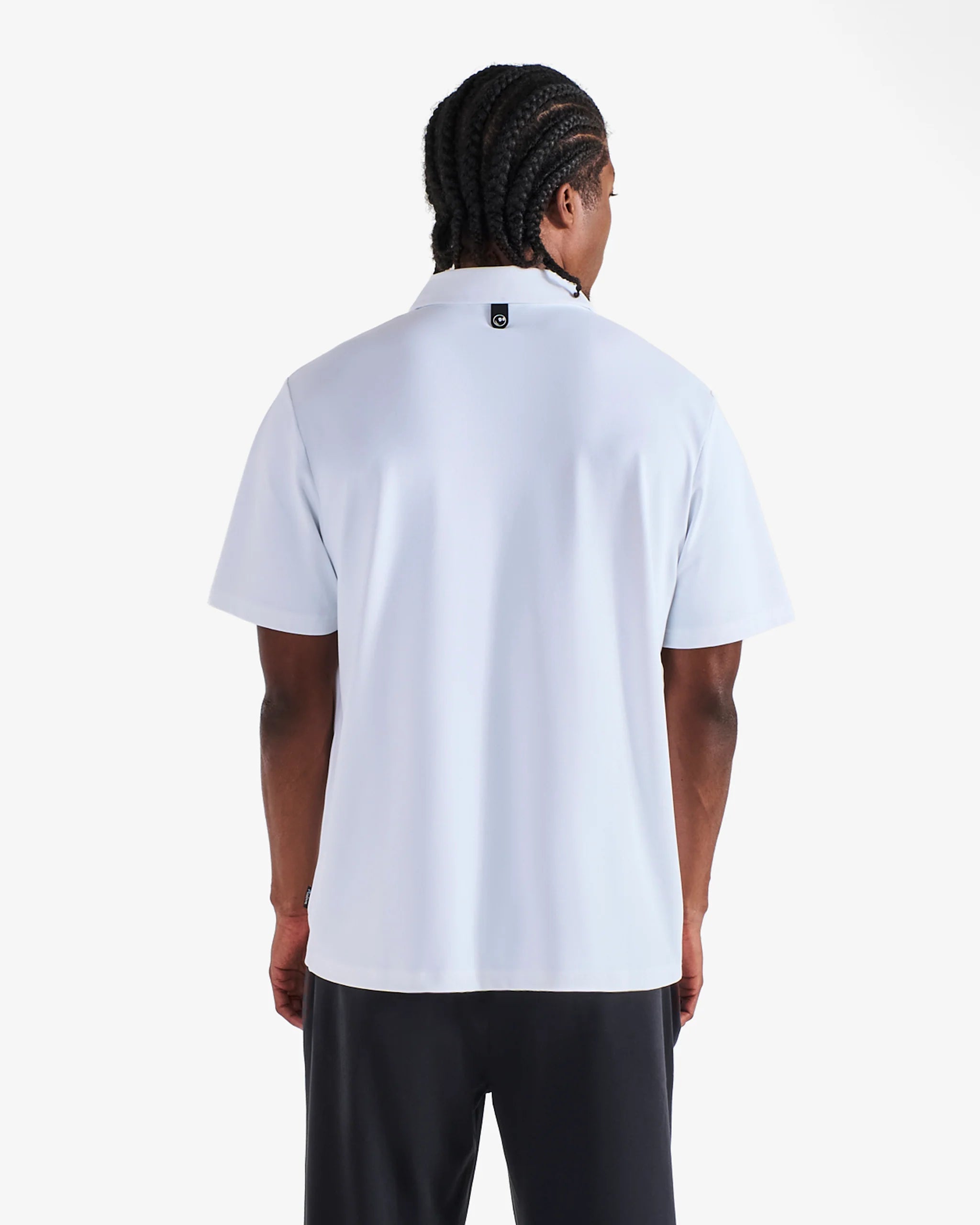 Malbon White Fairway Polo