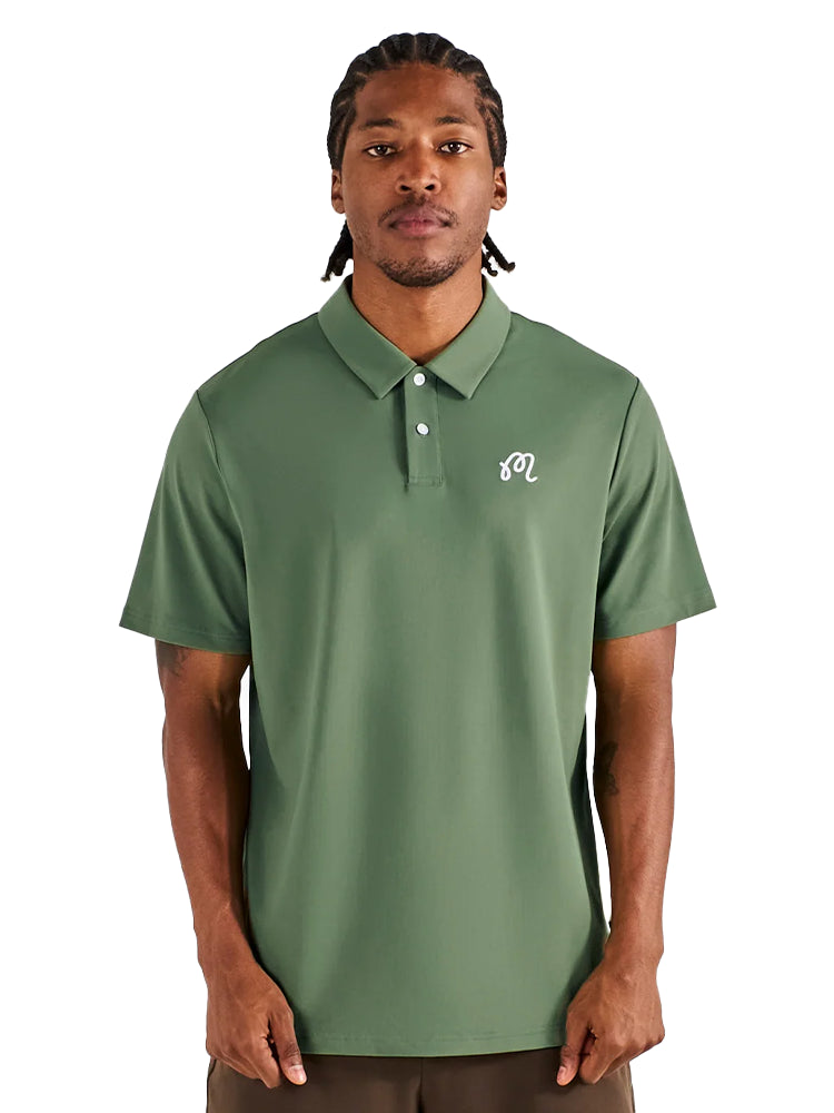 Malbon Olive Fairway Polo