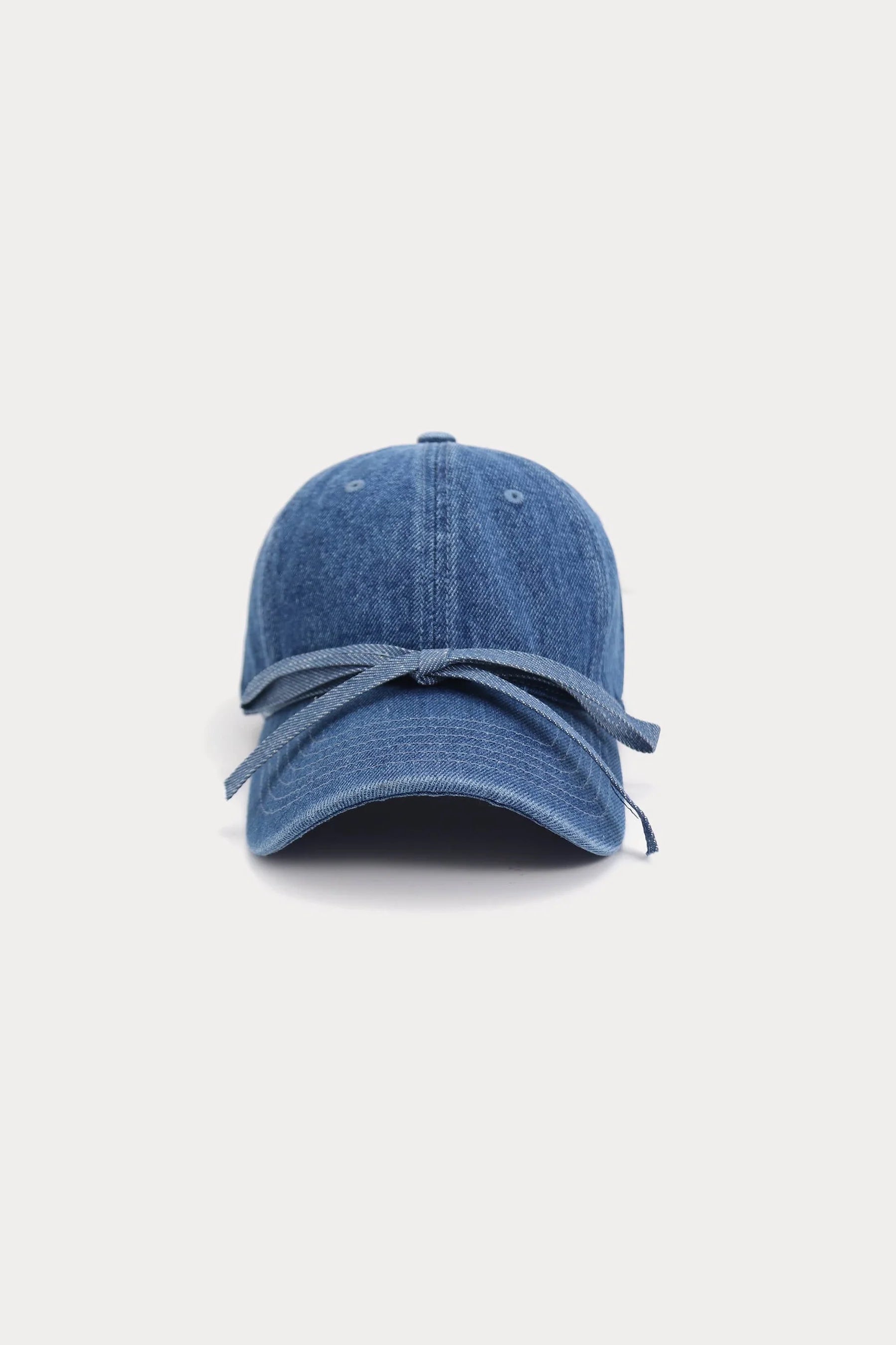 Denim Bow Baseball Cap