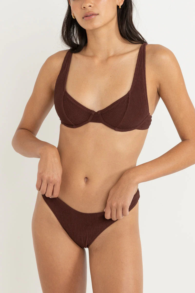 Essential Rib Underwire Top Cafe | Collective Request 