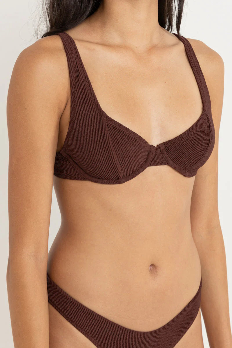 Essential Rib Underwire Top Cafe | Collective Request 