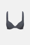 Rhythm Essential Rib Underwire Top Graphite | Collective Request 