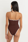 Rhythm Essential Rib Contrast One Piece Cafe | Collective Request 