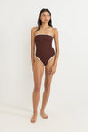 Rhythm Essential Rib Contrast One Piece Cafe | Collective Request 