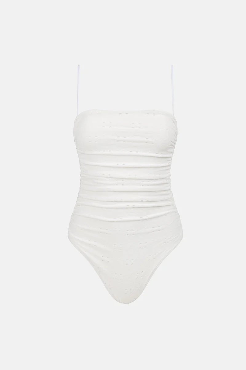 Rhythm Brighton Eyelet Scrunched Side One Piece| Collective Request 