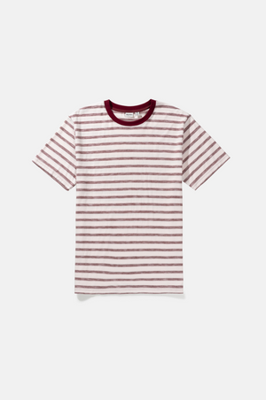Everyday Stripe SS T-shirt-Mulberry | Men Collective