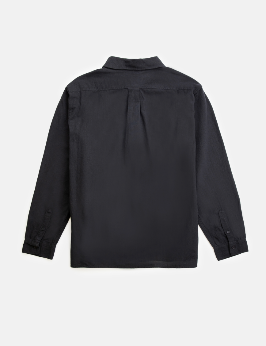 Rhythm Classic Linen LS Shirt-Vintage White  |  Collective Request 