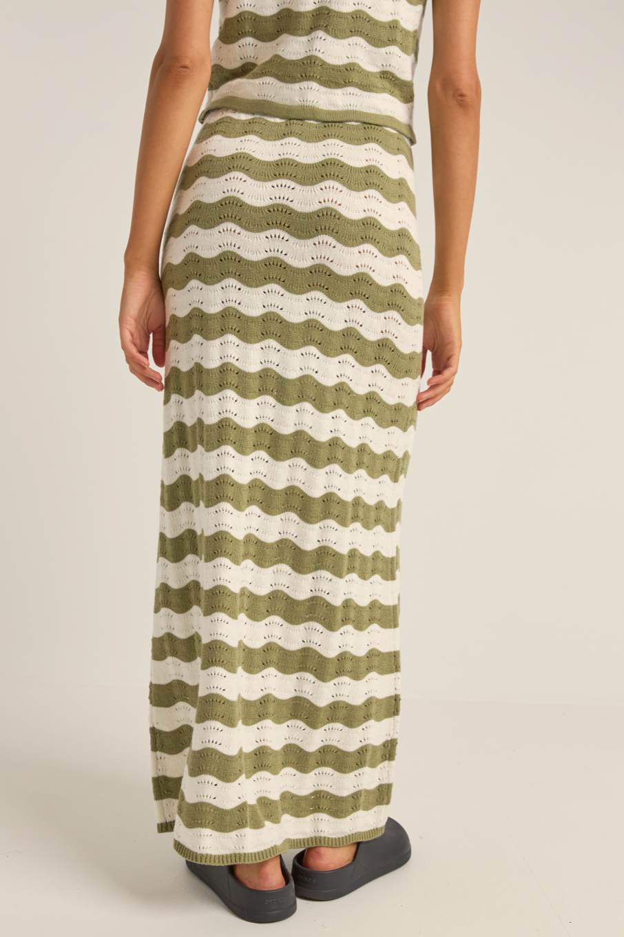 Rhythm Carmen Stripe Knit Maxi Skirt