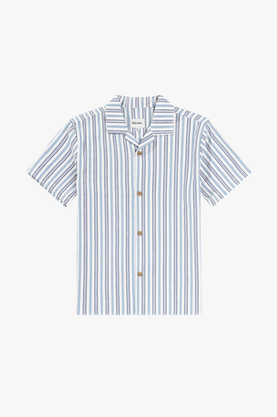 Rhythm Vacation Stripe Shirt-Blue