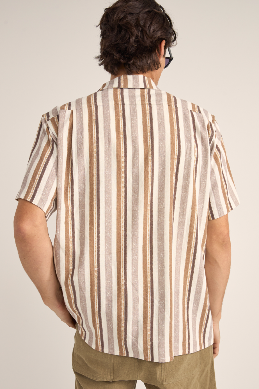 Rhythm Paisley Stripe Shirt-Cedar